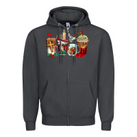 Smoke religious coffee cups Zipper Hoodie - AdoDesignShop