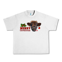 Lunar Rock merry christmas highland calf with candy cane Urban Heavy Tee - RanaPortraitStore