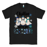 Black Chillin With My Snowmies Classic Tee - FaDigitalArtStudio