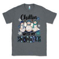 Charcoal Heather Chillin With My Snowmies Classic Tee - FaDigitalArtStudio