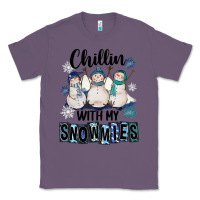 Lavender Chillin With My Snowmies Classic Tee - FaDigitalArtStudio