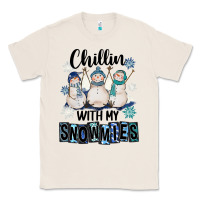 Natural Chillin With My Snowmies Classic Tee - FaDigitalArtStudio
