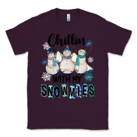 Plum Chillin With My Snowmies Classic Tee - FaDigitalArtStudio