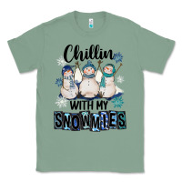 Sage Chillin With My Snowmies Classic Tee - FaDigitalArtStudio