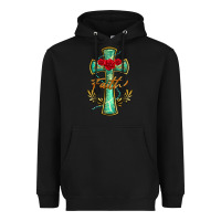 Black cross faith Heavyweight Hoodie - BarkalooDesign