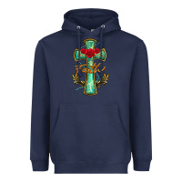 Navy cross faith Heavyweight Hoodie - BarkalooDesign
