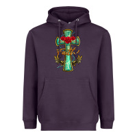 Plum cross faith Heavyweight Hoodie - BarkalooDesign