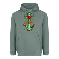 Sage cross faith Heavyweight Hoodie - BarkalooDesign