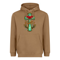 Toasted Coconut cross faith Heavyweight Hoodie - BarkalooDesign