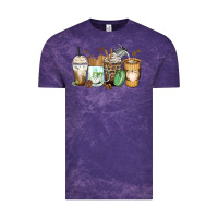 Cloud Purple latte coffee cups Vintage Tee - Zillion Design Studio