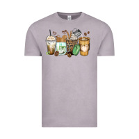 Vintage Zinc latte coffee cups Vintage Tee - Zillion Design Studio