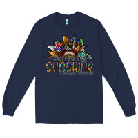 Navy you are my sunshine autism awareness Long Sleeve Tee - SublimationCraftShop