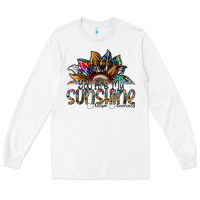 White you are my sunshine autism awareness Long Sleeve Tee - SublimationCraftShop
