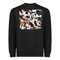 Black cowhide mixed background Heavyweight Sweatshirt - RanaPortraitStore
