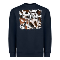 Navy cowhide mixed background Heavyweight Sweatshirt - RanaPortraitStore