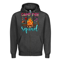 Charcoal Heather camp fire squad Zipper Hoodie - JahusDesignShop