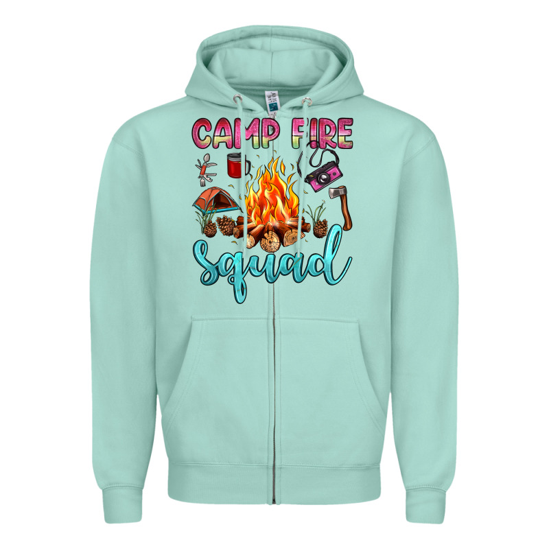 Camp Fire Squad Zipper Hoodie by JahusDesignShop | Teevron