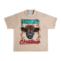 French Oak merry christmas highland calf baby cow Urban Heavy Tee - RanaPortraitStore