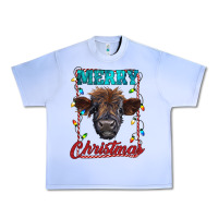 Grape Ice merry christmas highland calf baby cow Urban Heavy Tee - RanaPortraitStore