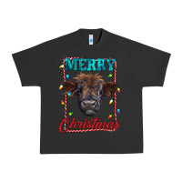 Pigment Black merry christmas highland calf baby cow Urban Heavy Tee - RanaPortraitStore