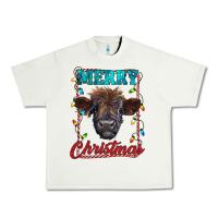 Pistachio merry christmas highland calf baby cow Urban Heavy Tee - RanaPortraitStore