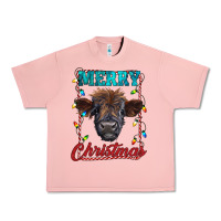Salmon merry christmas highland calf baby cow Urban Heavy Tee - RanaPortraitStore