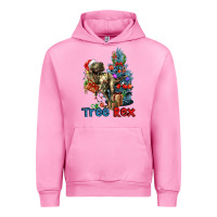 Fuchsia Pink Tree Rex T-Rex Urban Hoodie - LillyAllenDesigns