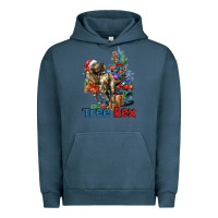 Pigment Midnight Navy Tree Rex T-Rex Urban Hoodie - LillyAllenDesigns
