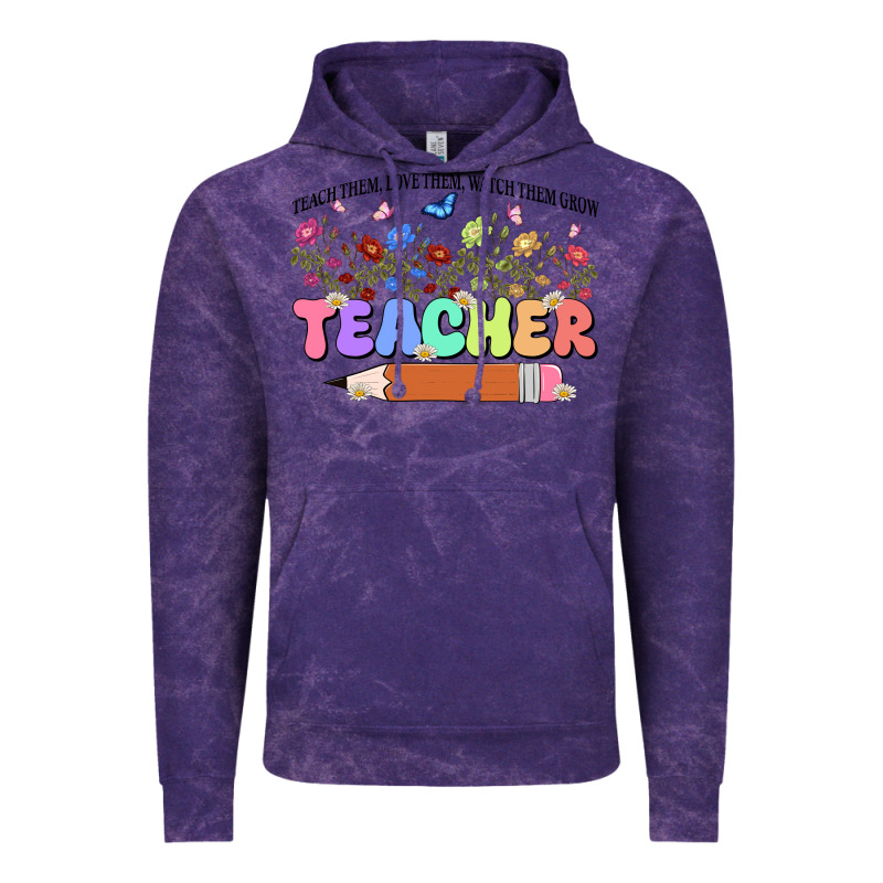 Teacher Wildflowers Kopyası Vintage Hoodie by JahusDesignShop | Teevron