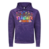 Cloud Purple teacher wildflowers kopyası Vintage Hoodie - JahusDesignShop