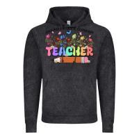 Vintage Black teacher wildflowers kopyası Vintage Hoodie - JahusDesignShop