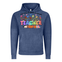 Vintage Denim teacher wildflowers kopyası Vintage Hoodie - JahusDesignShop