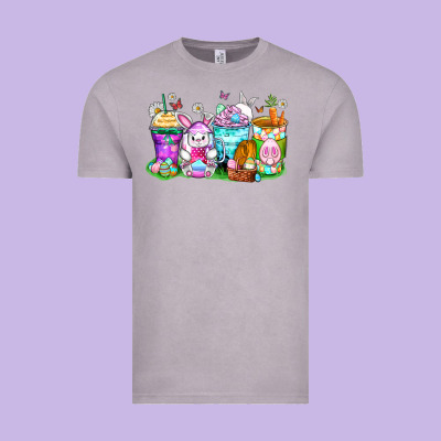 Easter Coffee Cups Vintage Tee Designed By Zillion Design Studio