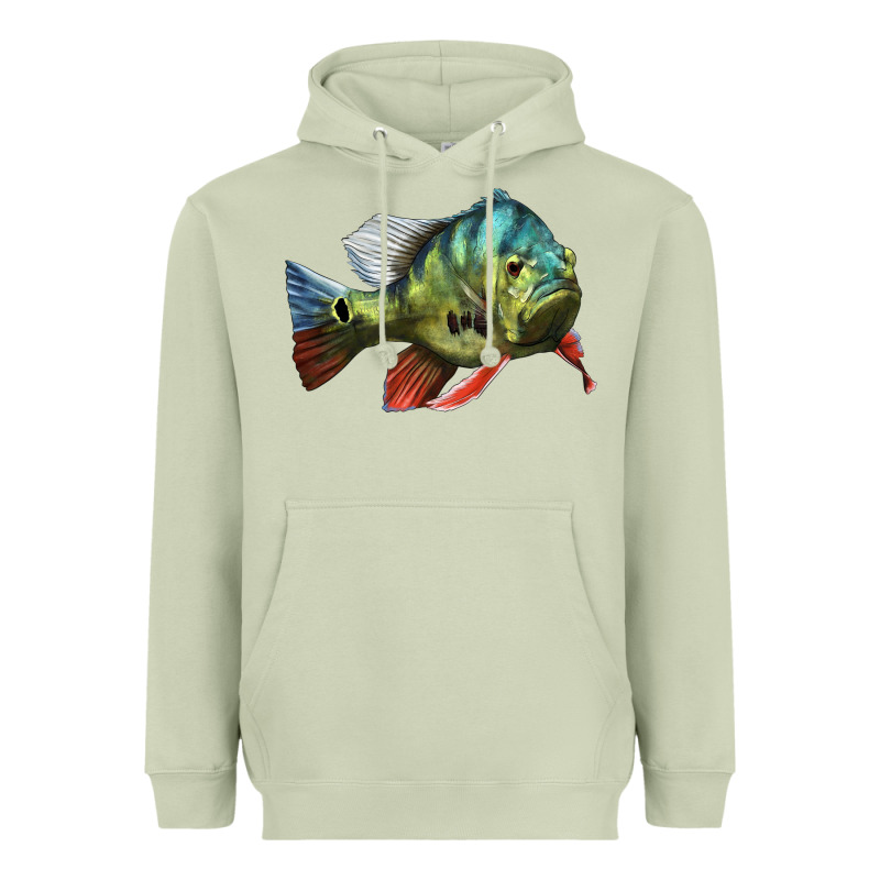 Peacock Bass Illustrations Heavyweight Hoodie by LillyAllenDesigns | Teevron