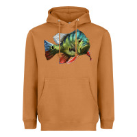 Meerkat Peacock Bass Illustrations Heavyweight Hoodie - LillyAllenDesigns