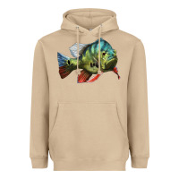 Mushroom Peacock Bass Illustrations Heavyweight Hoodie - LillyAllenDesigns