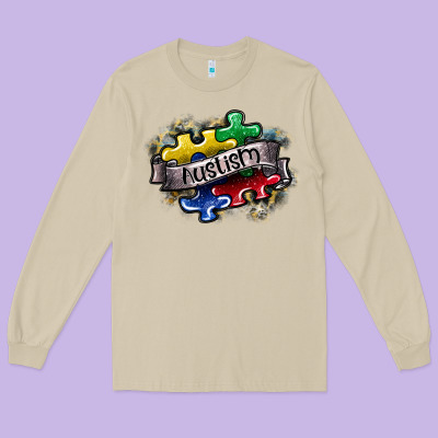 Austism Long Sleeve Tee Designed By Sublimationcraftshop