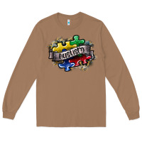 Toasted Coconut austism Long Sleeve Tee - SublimationCraftShop