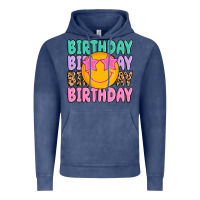 Vintage Denim birthday Vintage Hoodie - MaliasSmallBusiness