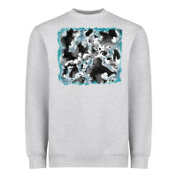Heather Grey cowhide glitter tooled leather background Heavyweight Sweatshirt - RanaPortraitStore