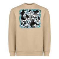 Mushroom cowhide glitter tooled leather background Heavyweight Sweatshirt - RanaPortraitStore