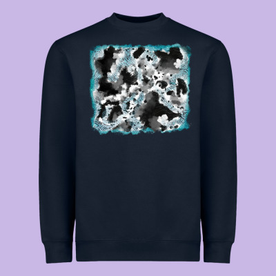 Heavyweight Sweatshirt cowhide glitter tooled leather background