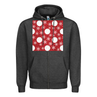 Charcoal Heather christmas snow flakes seamless pattern Zipper Hoodie - BundleAndBundleShop