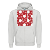 Dove Grey christmas snow flakes seamless pattern Zipper Hoodie - BundleAndBundleShop