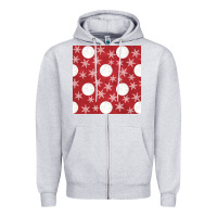 Heather Grey christmas snow flakes seamless pattern Zipper Hoodie - BundleAndBundleShop