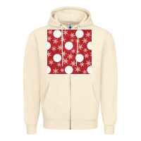 Sandshell christmas snow flakes seamless pattern Zipper Hoodie - BundleAndBundleShop