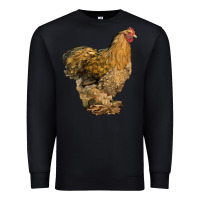 Black Cochin Chicken Premium Sweatshirt - LillyAllenDesigns
