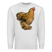 Oatmeal Heather Cochin Chicken Premium Sweatshirt - LillyAllenDesigns