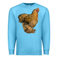 Ocean Blue Cochin Chicken Premium Sweatshirt - LillyAllenDesigns