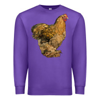 Purple Cochin Chicken Premium Sweatshirt - LillyAllenDesigns